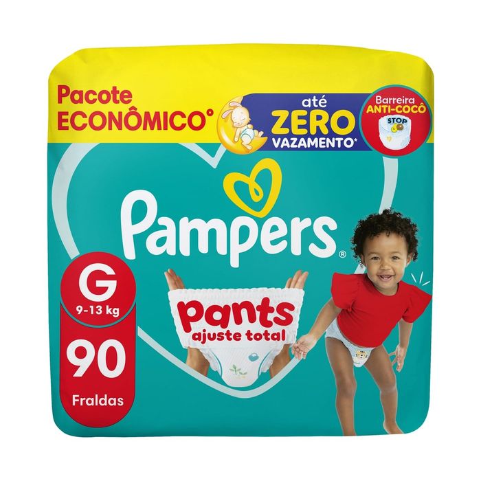 Fralda Pampers Pants Ajuste Total G 90 Unidades