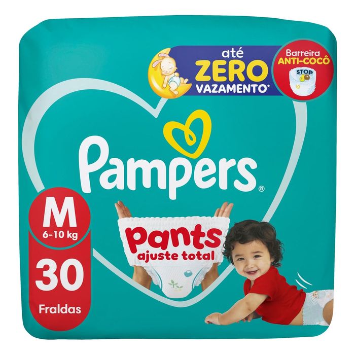 Fralda Pampers Pants Ajuste Total M 30 Unidades