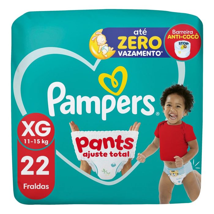 Fralda Pampers Pants Ajuste Total Xg 22 Unidades