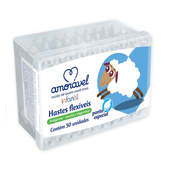 Hastes Flexíveis Amorável 50 Unidades