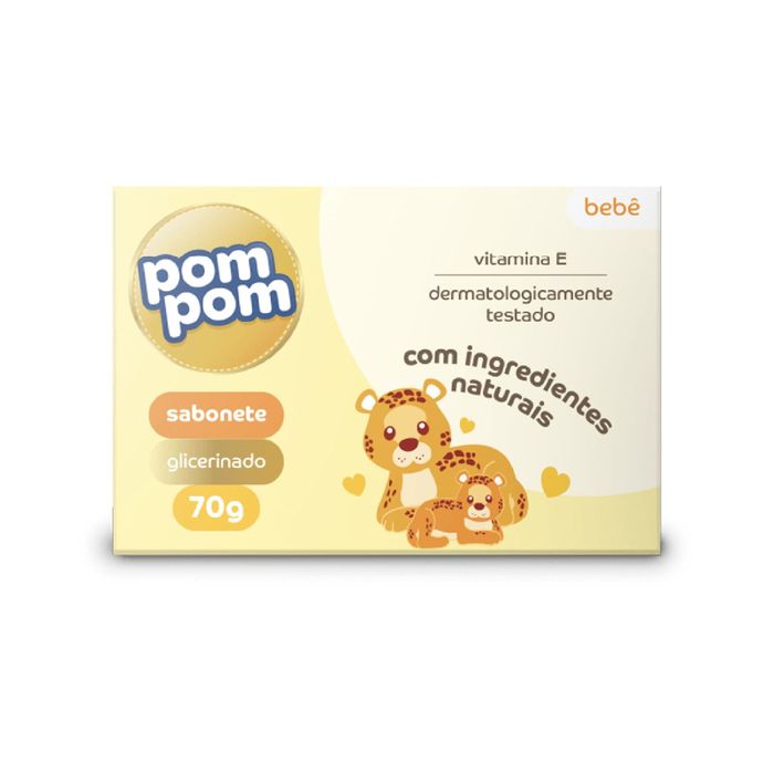 Sabonete de Glicerina Infantil Pom Pom 70g