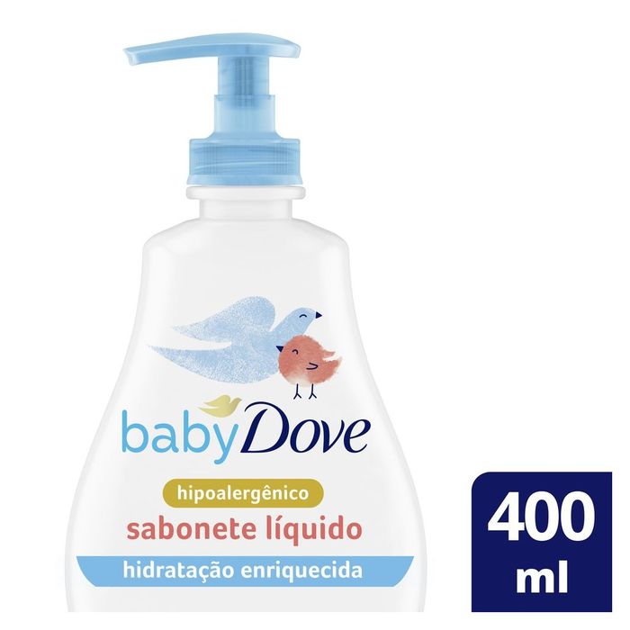 Sabonete Líquido Infantil Baby Dove Hidratação Enriquecida da Cabeça aos Pés 400ml