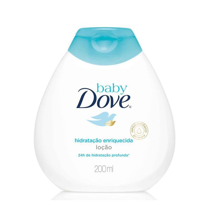 Loção Hidratante Infantil Baby Dove Hidratação Enriquecida Bebê Hipoalergênica 200ml