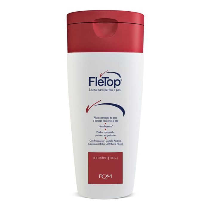 Loção Corporal Fletop Revitalizante para Pernas e Pés 200ml