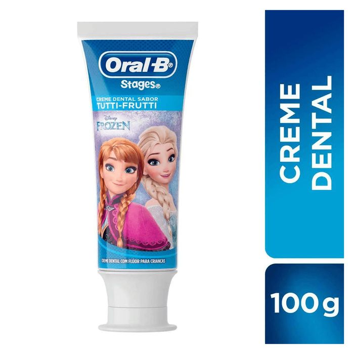 Creme Dental Infantil Oral-B Stages Frozen com Flúor 100g