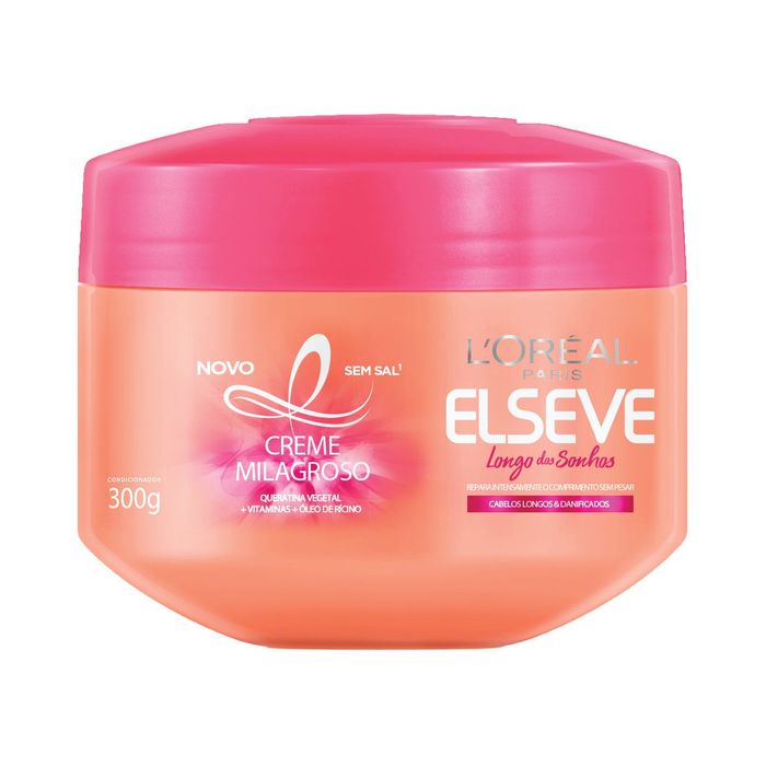 Creme de Tratamento Capilar Elseve Longo dos Sonhos Milagroso 300g