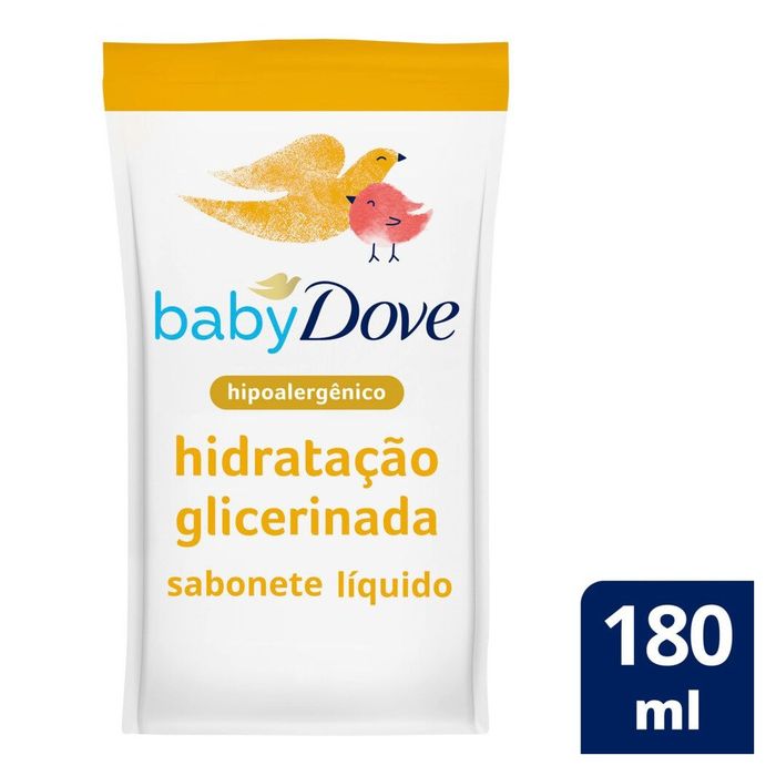 Sabonete Líquido Infantil Baby Dove Hidratação Glicerinada Refil 180ml