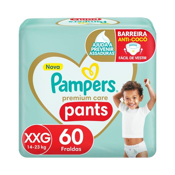 Fralda Pampers Pants Premium Care XXG 60 Unidades