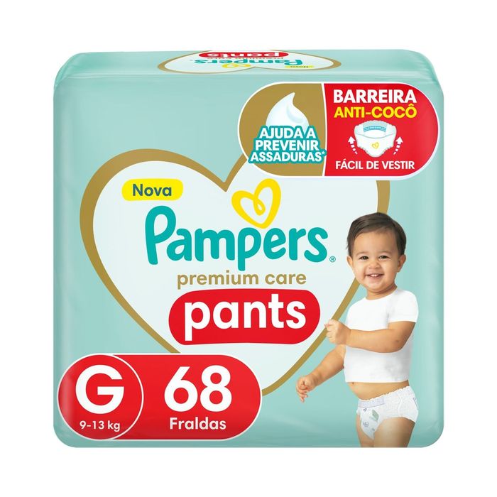 Fralda Pampers Pants Premium Care G 68 Unidades