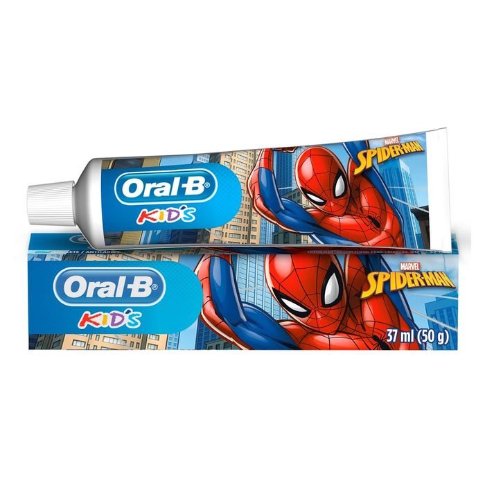 Creme Dental Infantil Oral-B Kids Spiderman Anticáries com Flúor 50g