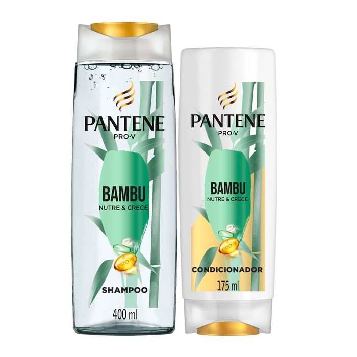 Kit Shampoo Pantene Pro-V Bambu 400ml 1 Unidade + Condicionador Pantene Pro-V Bambu 175ml 1 Unidade