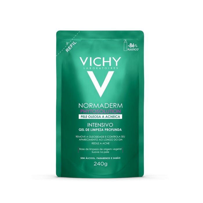 Gel de Limpeza Facial Vichy Normaderm Phytosolution Pele Oleosa e Acneica 240g