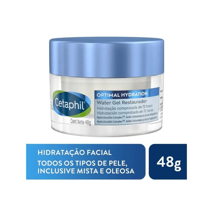 Hidratante Facial Cetaphil Optimal Hydration Water Gel Restaurador 48g