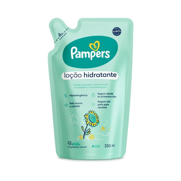 Loção Hidratante Infantil Pampers Bebê Girassol Hipoalergênica 350ml
