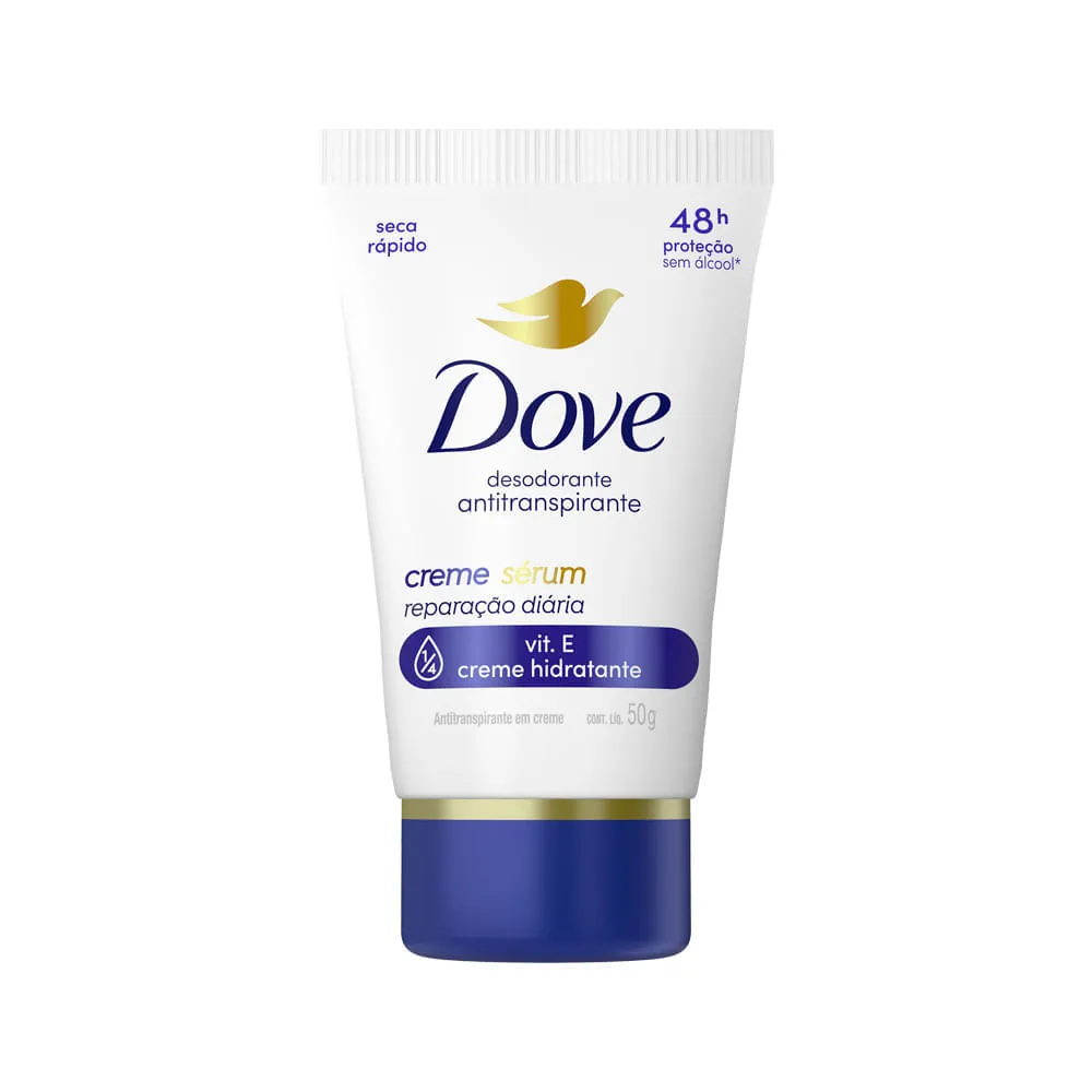 Desodorante Dove Feminino 50gr Creme Serum Bisnaga Reparacao Diaria