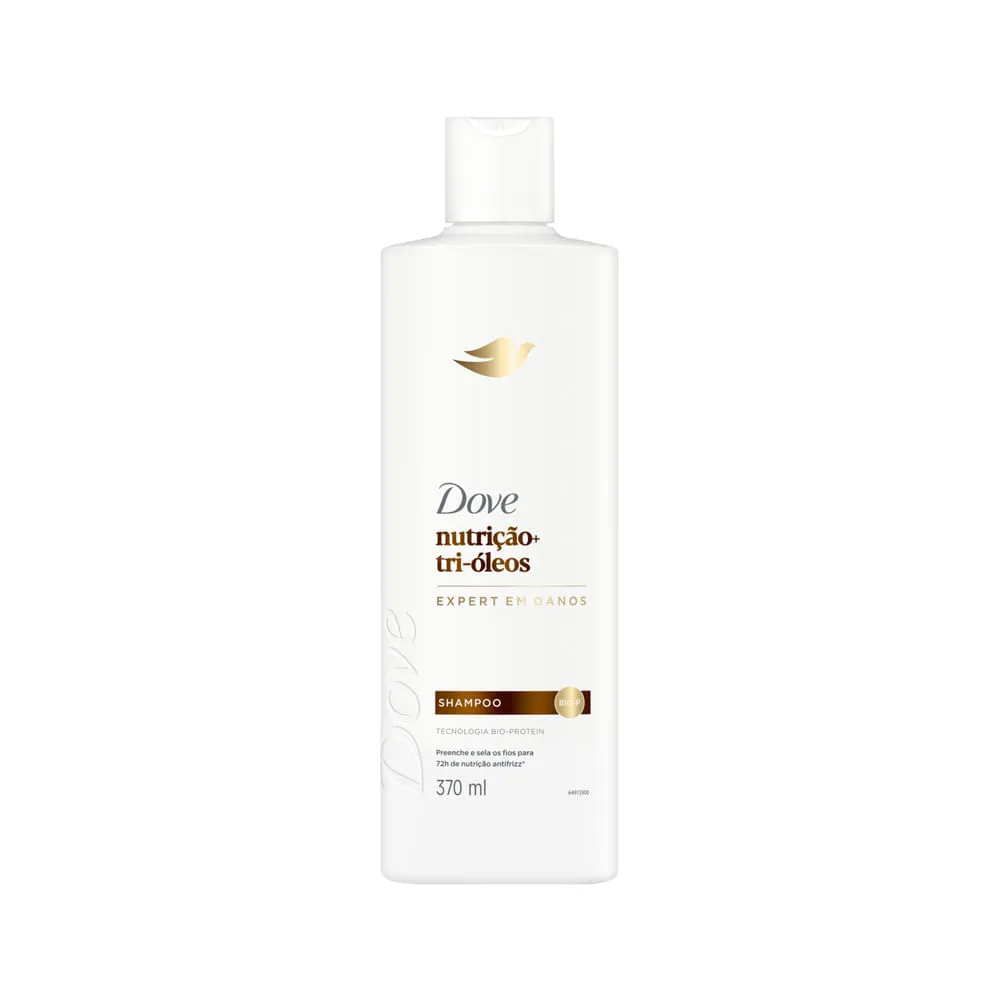 Shampoo Dove Nutrição + Tri-óleos Frasco 370ml