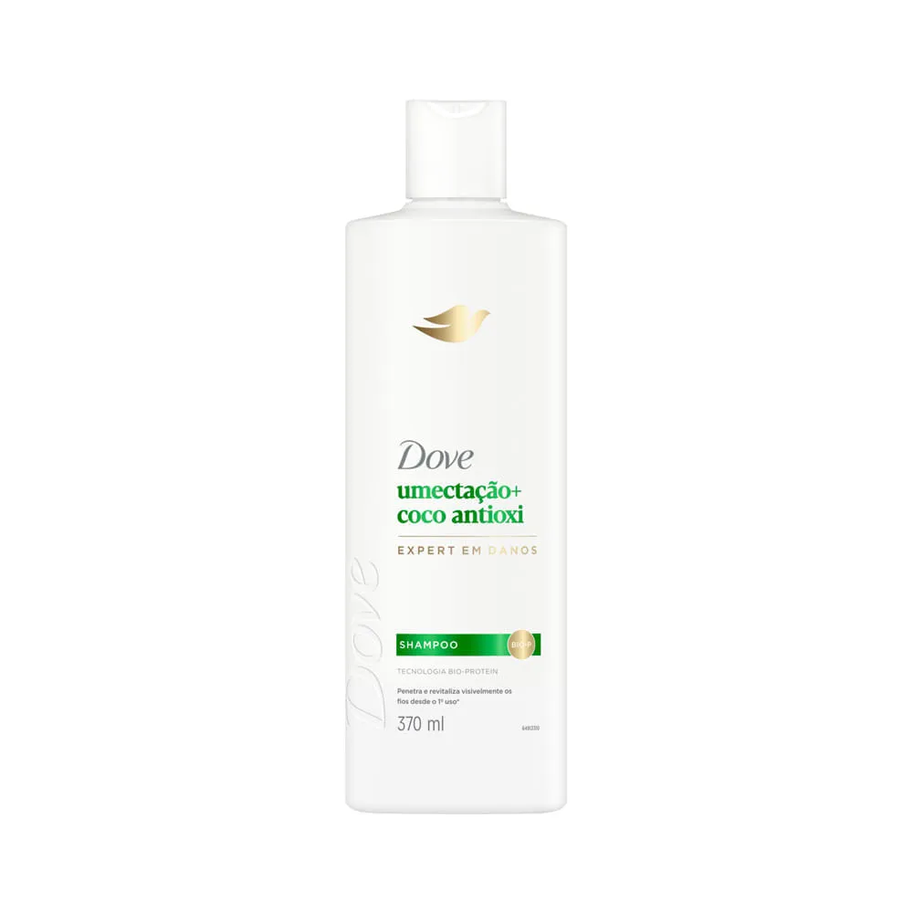 Shampoo Dove Umectação + Coco Antioxi Frasco 370ml