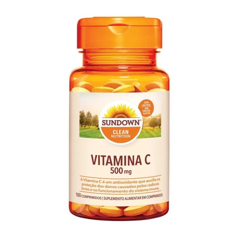 Suplemento Alimentar Sundown Vitamina C 500mg 100 Comprimidos